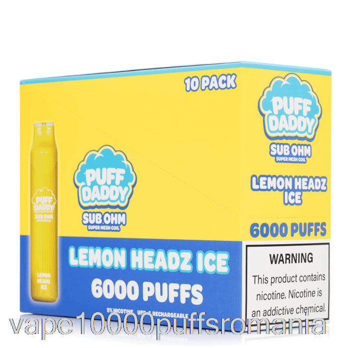 Vape Romania [10-pack] Puff Daddy 6000 De Unica Folosinta